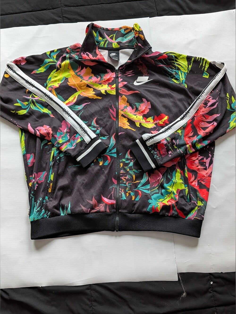 Nike Men’s Black Floral NSW Track Jacket